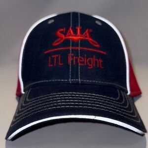SAIA LTL Freight Black and Red Hat